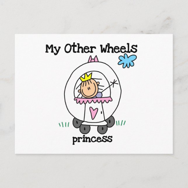 Postal Princesa Otras Ruedas (Anverso)