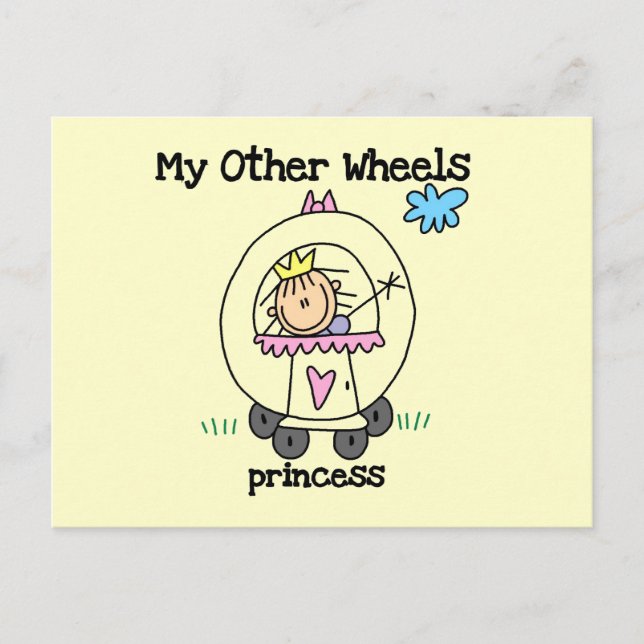 Postal Princesa Otras Ruedas (Anverso)