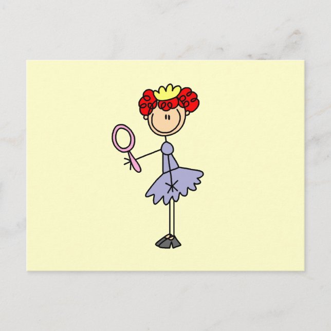 Postal Princesa pelirroja (Anverso)