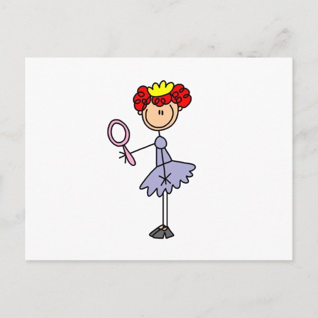 Postal Princesa pelirroja (Anverso)