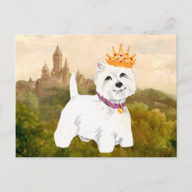 Postal Princesa / Príncipe Terrier de West Highland (Anverso)