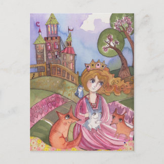 Postal Princesa que amaba a los animales