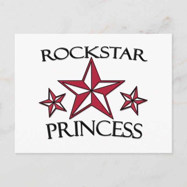 Postal Princesa Rockstar (Anverso)