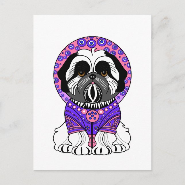 Postal Princesa Shih Tzu (Anverso)
