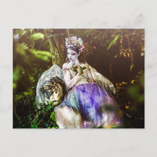 Postal Princesa Unicornio Ligera (Anverso)