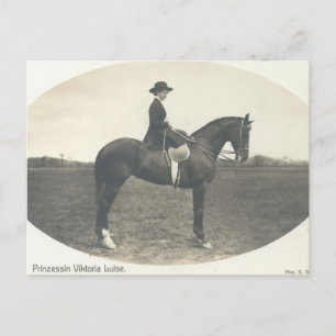 Postal Princesa Viktoria Luise a caballo #048SS