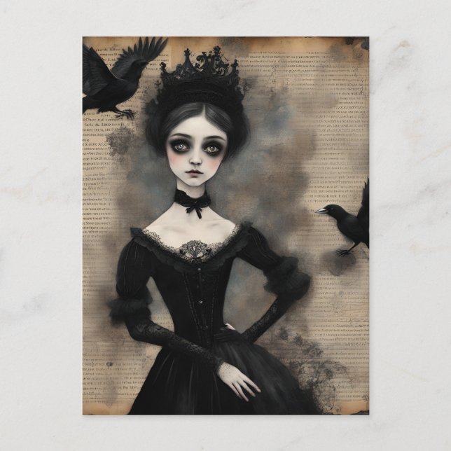 Postal Princesa y los Ravens (Anverso)