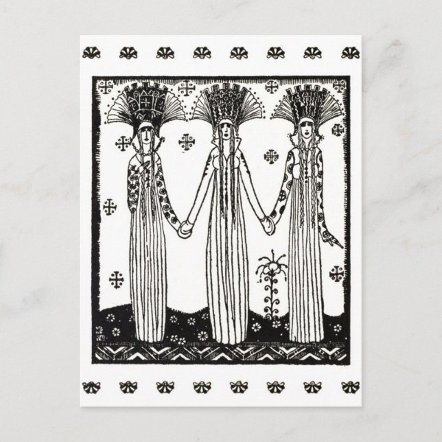 Postal Princesas del Castillo de Soria Moria (Anverso)