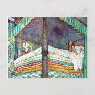 Postal Princess And The Pea Print - Fairy Tale Hans Ander