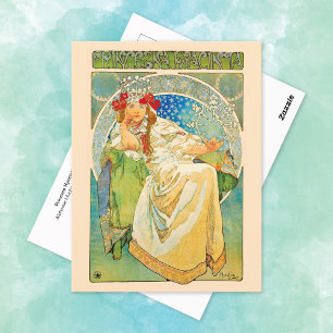 Postal Princess Hyacinth Alphonse Mucha