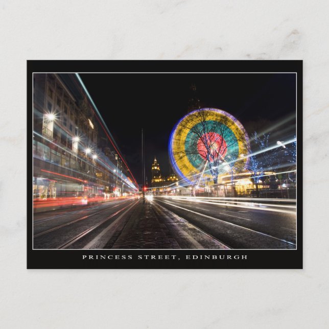 Postal Princess Street, Edimburgo (Anverso)