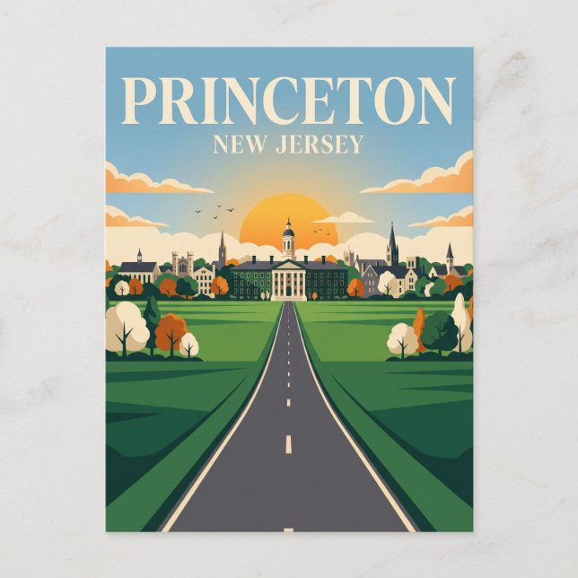 Postal Princeton Nueva Jersey (Anverso)