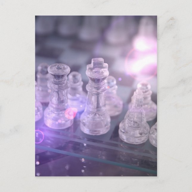 Postal principal del ajedrez (Anverso)