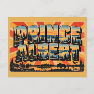 Postal Príncipe Albert NP SK Bosque Boreal Lagos Arte