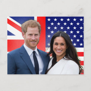 Postal Príncipe Boda Harry y Meghan Markle