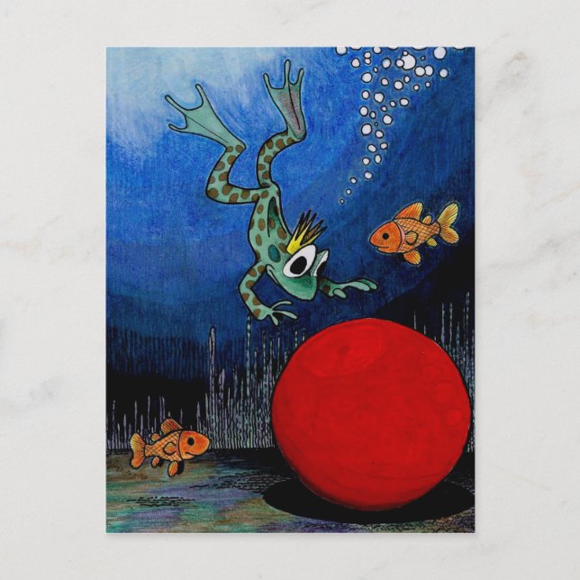 Postal Príncipe de la rana (Anverso)