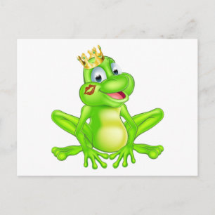 Postal príncipe de rana personalizado
