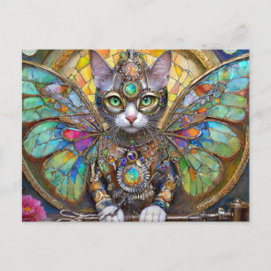 Postal Príncipe Gatito del Escuadrón Ala de Mariposa