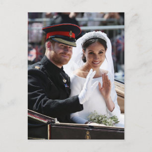Postal Príncipe Harry y Meghan Markle Boda Real