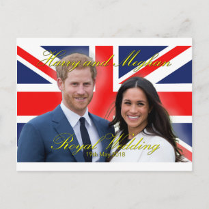Postal Príncipe Harry y Meghan Markle Boda Real
