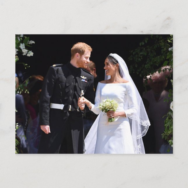 Postal Príncipe Harry y Meghan Markle Boda Real (Anverso)