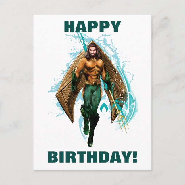 Postal Príncipe Orin With Aquaman Logo de Aquaman el | (Anverso)
