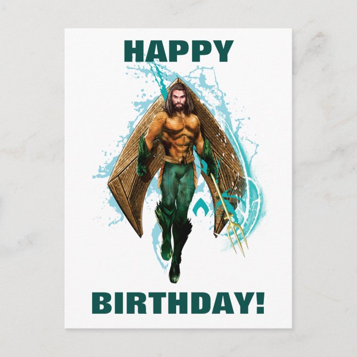 Postal Príncipe Orin With Aquaman Logo de Aquaman el | | Zazzle.es