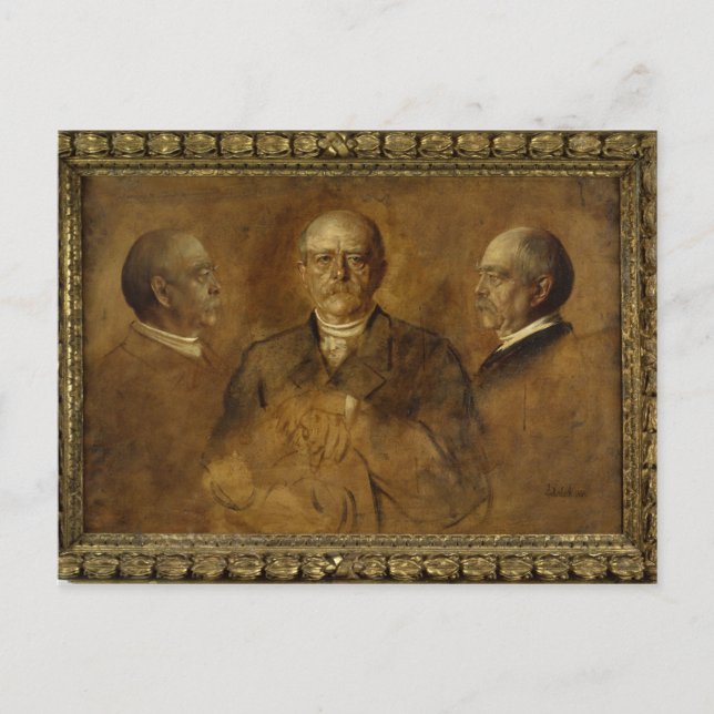 Postal Príncipe Otto von Bismarck, 1884 (Anverso)