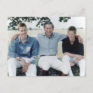 Postal Príncipes Charles William Harry 1999