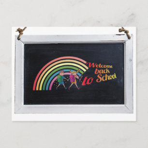 Postal Principio del año escolar Bienvenido a la