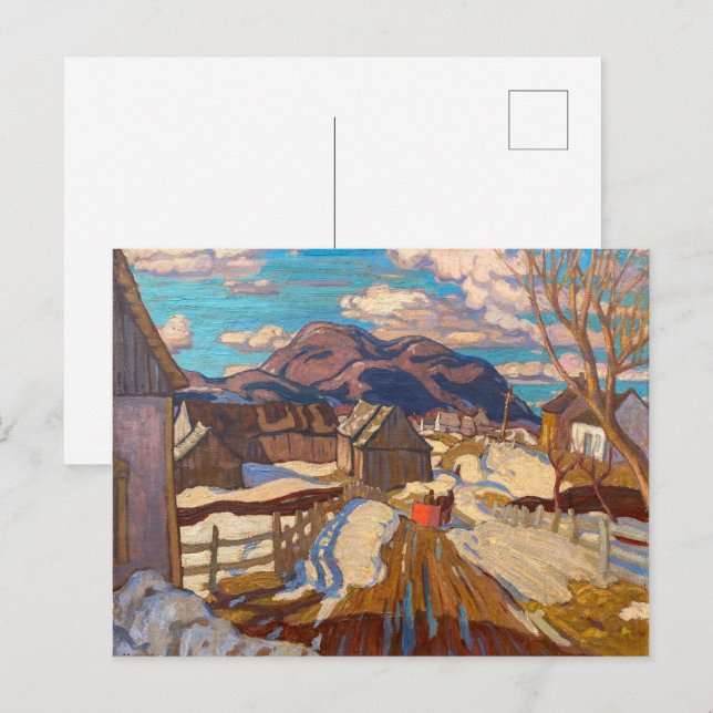 Postal Principios de primavera, Quebec | A. Y. Jackson | (Anverso / Reverso)