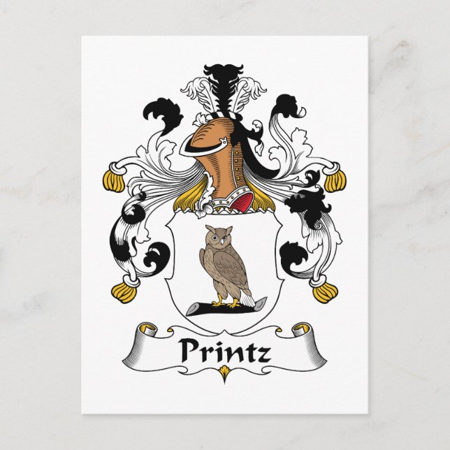 Postal Printz Family Crest (Anverso)
