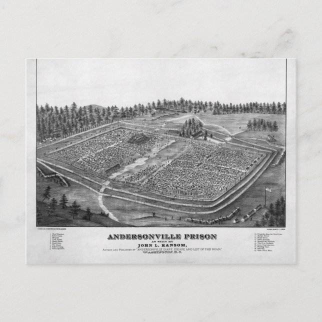 Postal Prisión de Andersonville por John L Ransom (Anverso)