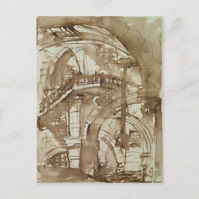 Postal Prisión romana, c.1744-5 (Anverso)