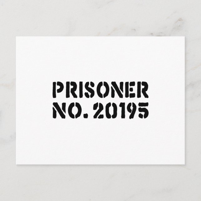Postal Prisionero Nº 20195 (Anverso)