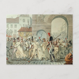 Postal Prisioneros rusos desfilaron en el Boulevard