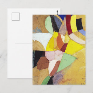 Postal Prisiones solares simultáneas Sonia Delaunay