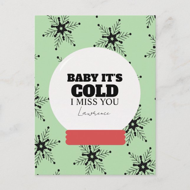 Postal Prison Long Distance Winter Christmas Snowglobe  (Anverso)