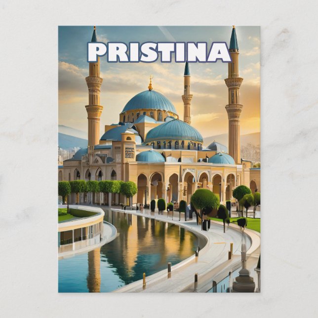 Postal Pristina, cœur vibrant du Kosovo (Anverso)