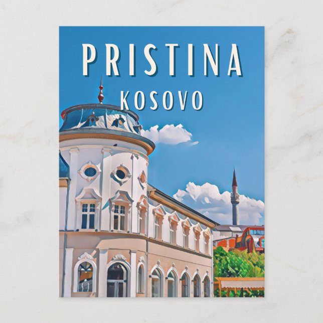 Postal Pristina, le cœur du Kosovo (Anverso)