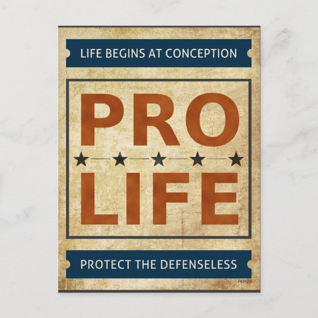 Postal Pro Life Billboard (Anverso)