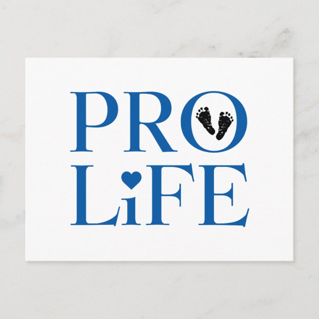 Postal Pro Life Blue (Anverso)