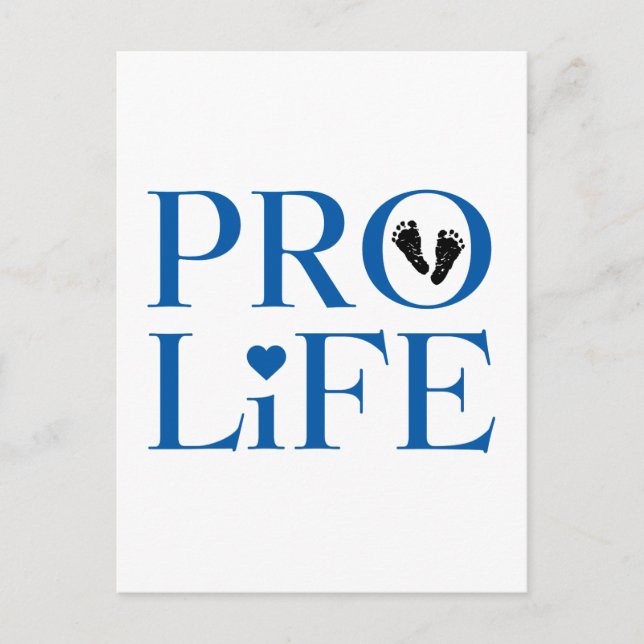 Postal Pro Life Blue (Anverso)