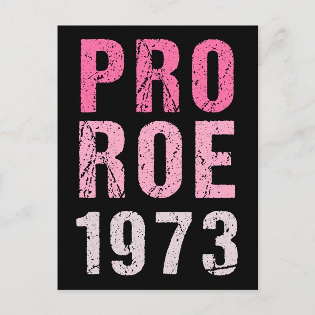 Postal Pro Roe 1973 (Anverso)