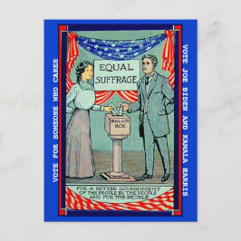 Postal Pro Vote Joe Biden Kamala Harris en una imagen vin