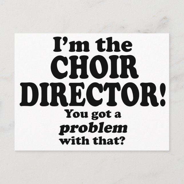 Postal Problema Con Eso - Coro Director (Anverso)