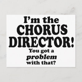 Postal Problema Con Eso - Director Coro