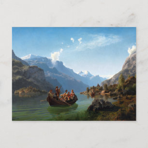 Postal Procesamiento de novias Adolph Tidemand y Hans Gud