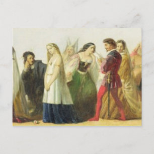 Postal Procesamiento de personajes de Shakespeare (petról