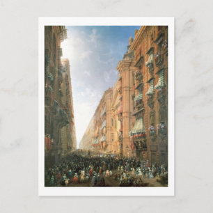 Postal Procesión de Corpus Christi adentro vía Dora